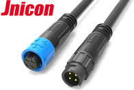 Conectores de la prenda impermeable LED de la bayoneta de Jnicon, 4 conectores de cable hembra-varón de la CA del Pin