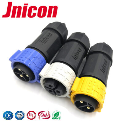 M25 Conectores de alambre recubierto de oro de 3 pines Conector impermeable de alta corriente de 600 V