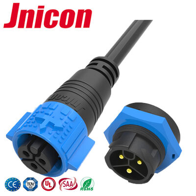 M19 IP67 Conectores solares de liberación rápida Conectores de energía de 3 pines Impermeables