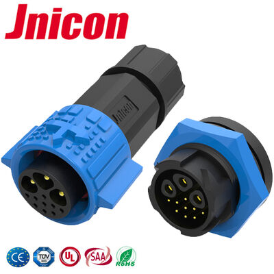 M19 PA66 Waterproof Plug Socket Push Pull 3+9 Pin 500V Connector
