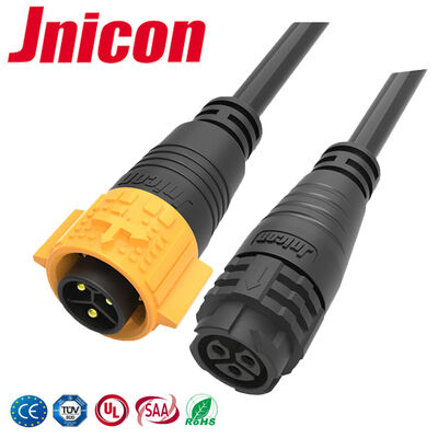 Conectores de cable M19 Impermeable Push Lock 3 Pin Power Conector automotriz