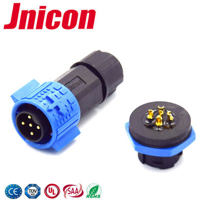 5A IP67 M19 Conector impermeable de 5 pines Cable a tablero Conectores de energía circulares IP67