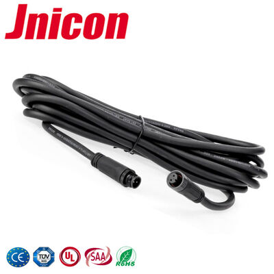 Conector de cable moldeado M12 300V Conector IP67 de baja tensión 2 pines