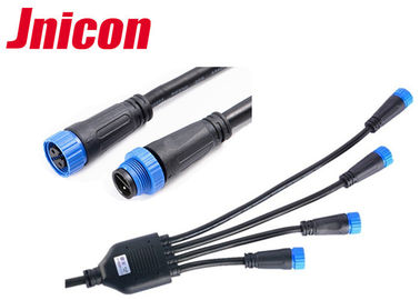 4 Pin hembra-varón al aire libre de los conectores de cable de la iluminación de la forma de la manera Y 2 para el equipo del LED
