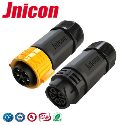 PA66 M25 Conectores eléctricos para exteriores 30A Conector impermeable masculino femenino