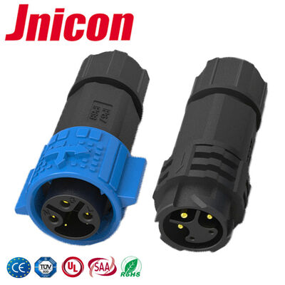 M19 PA66 Conectores de señal de alimentación de conector industrial de liberación rápida de múltiples pines 20A 3+2Pin