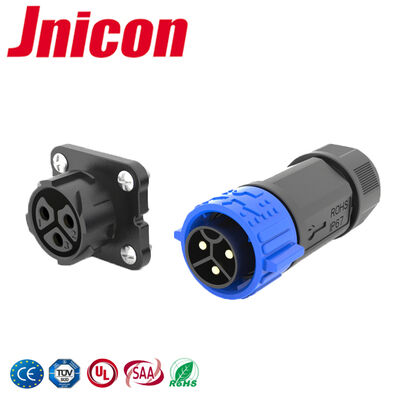 Conectores eléctricos estancos IP67 50A M25 de 3 pines para placa