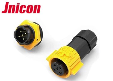 M19 el conector impermeable circular 300V 20A empuja la fijación de la prueba del polvo