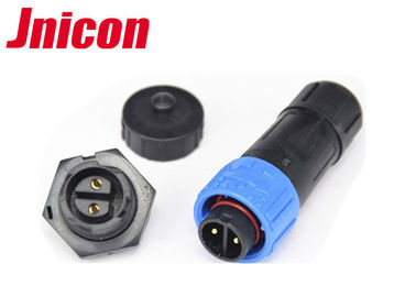 Empuje del conector LED IP67 de la prenda impermeable del Pin M16 2 que se cierra con el guardapolvo