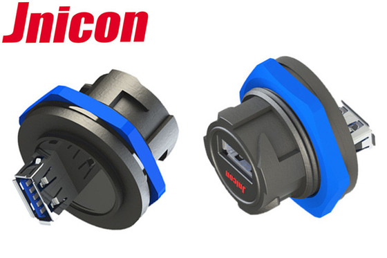 Conector USB impermeable de la velocidad, IP67 prenda impermeable a prueba de polvo USB Jack
