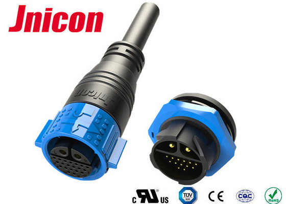 uno mismo del Pin del conector de cable de la prenda impermeable de los datos de 30A DC IP67 20 que cierra la estructura multifilar