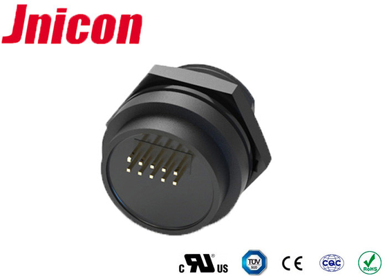 Conector impermeable de nylon de la fijación de tornillo M19 PA66 Cat5e RJ45