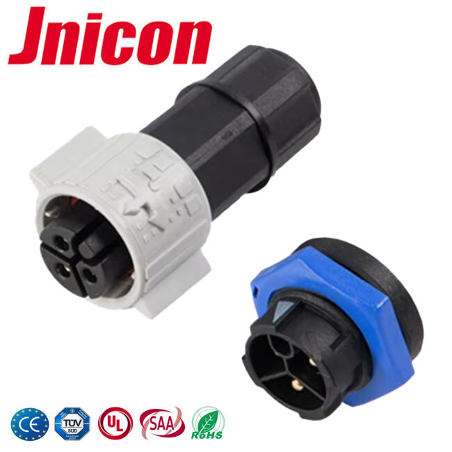M19 IP67 Conector de alimentación 20A de enchufe impermeable para equipos LED exteriores