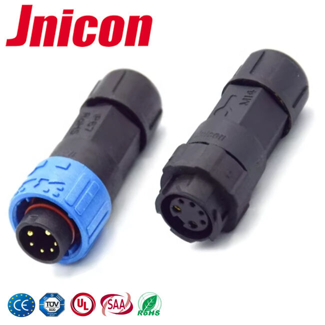 Cable eléctrico del Pin de M16 10A 2+4 para conectar con alambre la prenda impermeable multi de los conectores pin de la UL de los conectores