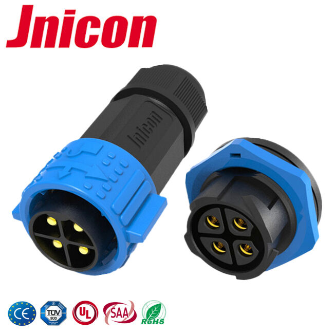 conector de poder industrial del Pin del conector circular 4 de 30A M25 para New Energy