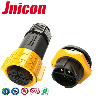 2+20 conector pin multi del zócalo industrial del enchufe IP67 del conector impermeable al aire libre del Pin M25