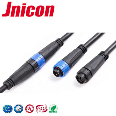 conector de cable al aire libre impermeable IP67 industrial 2 de 10A 300V M16 conector de poder de 3 4 pines