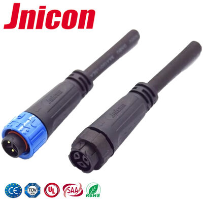 3 conector rápido moldeado hembra-varón del cable de los empalmes eléctricos de la prenda impermeable del Pin M16 10A