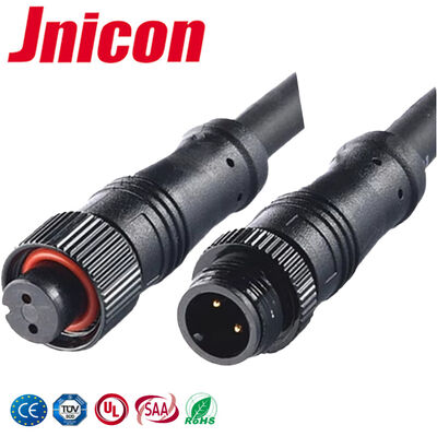 10A M12 Conectores eléctricos impermeables 300 V Conectores de cable de alimentación del núcleo LED