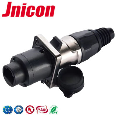 -25°C - 80°C Conector a prueba de agua de 300 V Datos RJ45 Conector para equipos