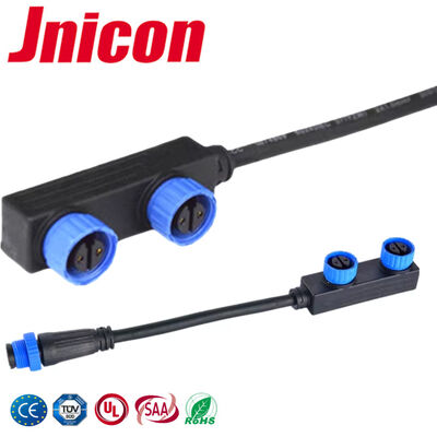 Conectores de cable impermeables de 10A y 2 pines tipo F, conector de alimentación con certificación CE
