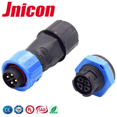 IP68 10A Conectores de soldadura impermeables Conectores eléctricos M16 montados en el panel