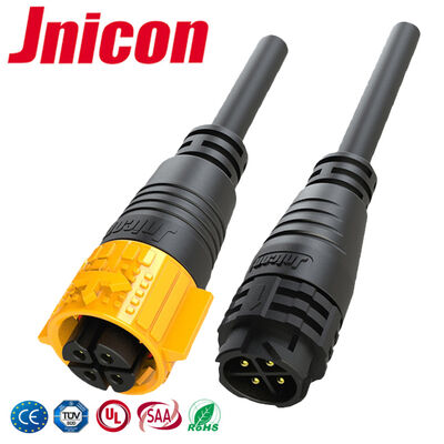 Conector impermeable de corriente continua de 300 V 20 A 4 pines Conector de alimentación industrial masculino femenino