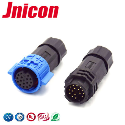 Conector estanco IP67, enchufe de conector circular de 5A, 18 pines para iluminación exterior