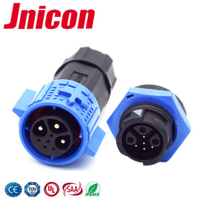 3+5 Pin M19 15A+5A Conectores de bloqueo de empuje de conexión rápida a cables a bordo