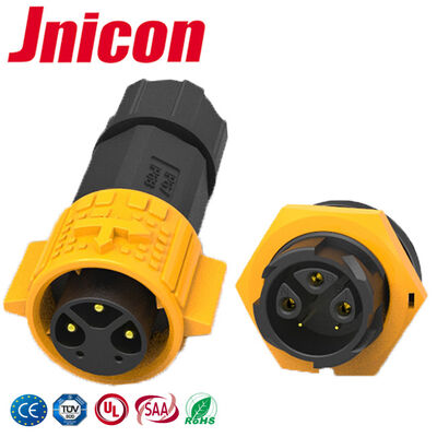Conector Circular Impermeable 20A IP67 RoHS 3+2 Pines 300V Conector de Cable a Placa