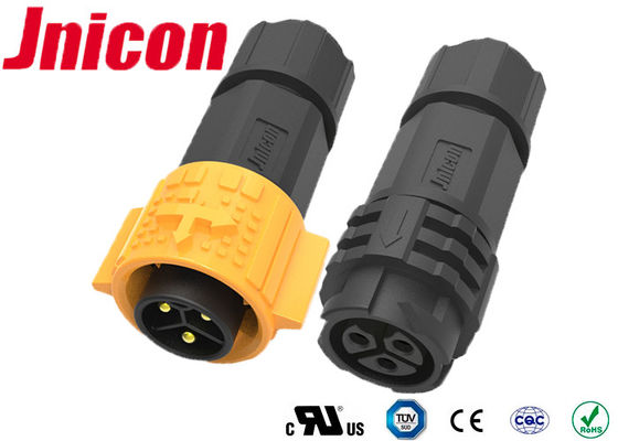 Empuje M19 que cierra el conector plástico impermeable, resistencia de impacto circular del conector de poder