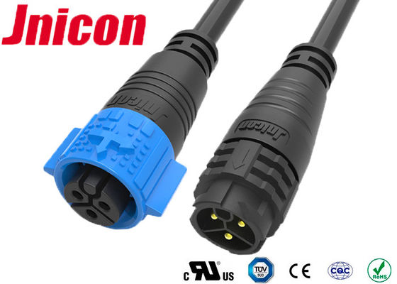 El varón de 3 Pin a la hembra moldeó el conector de cable 20A que RoHS de clasificación actual aprobó
