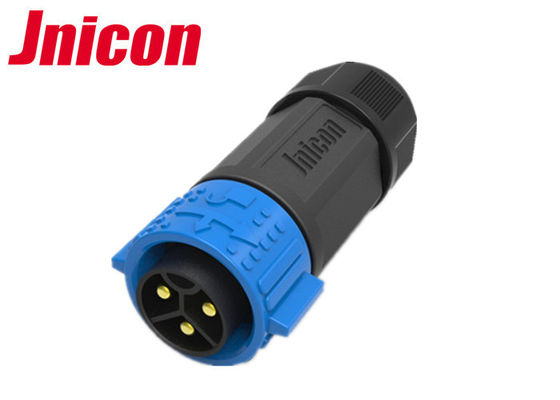 Los conectores circulares impermeables de gran intensidad 3pin moldearon el cable IP67 para los equipos eléctricos